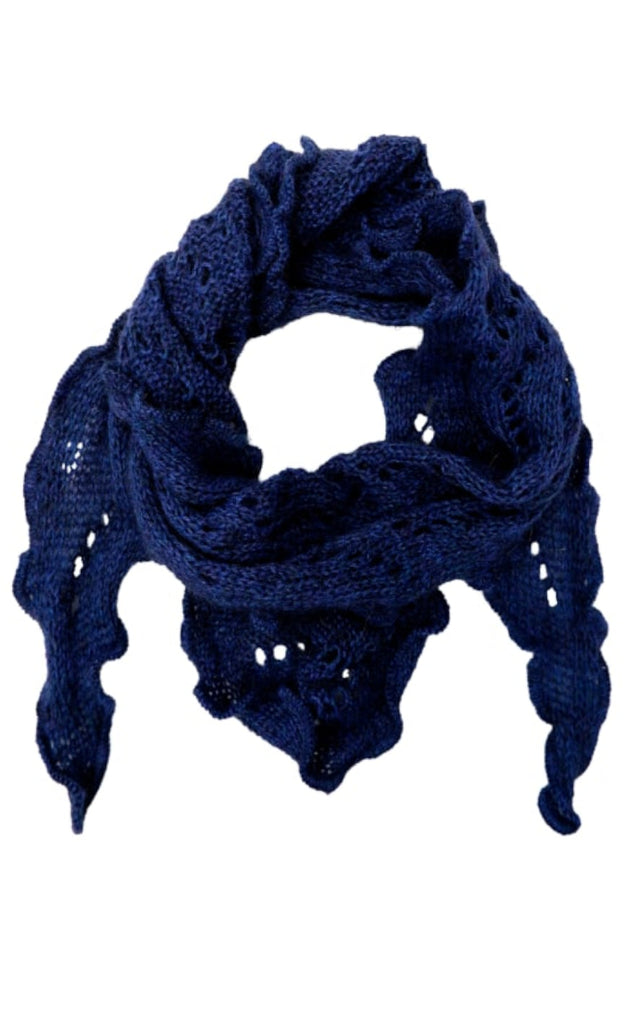 Black Colour Scarf - Siri - Navy