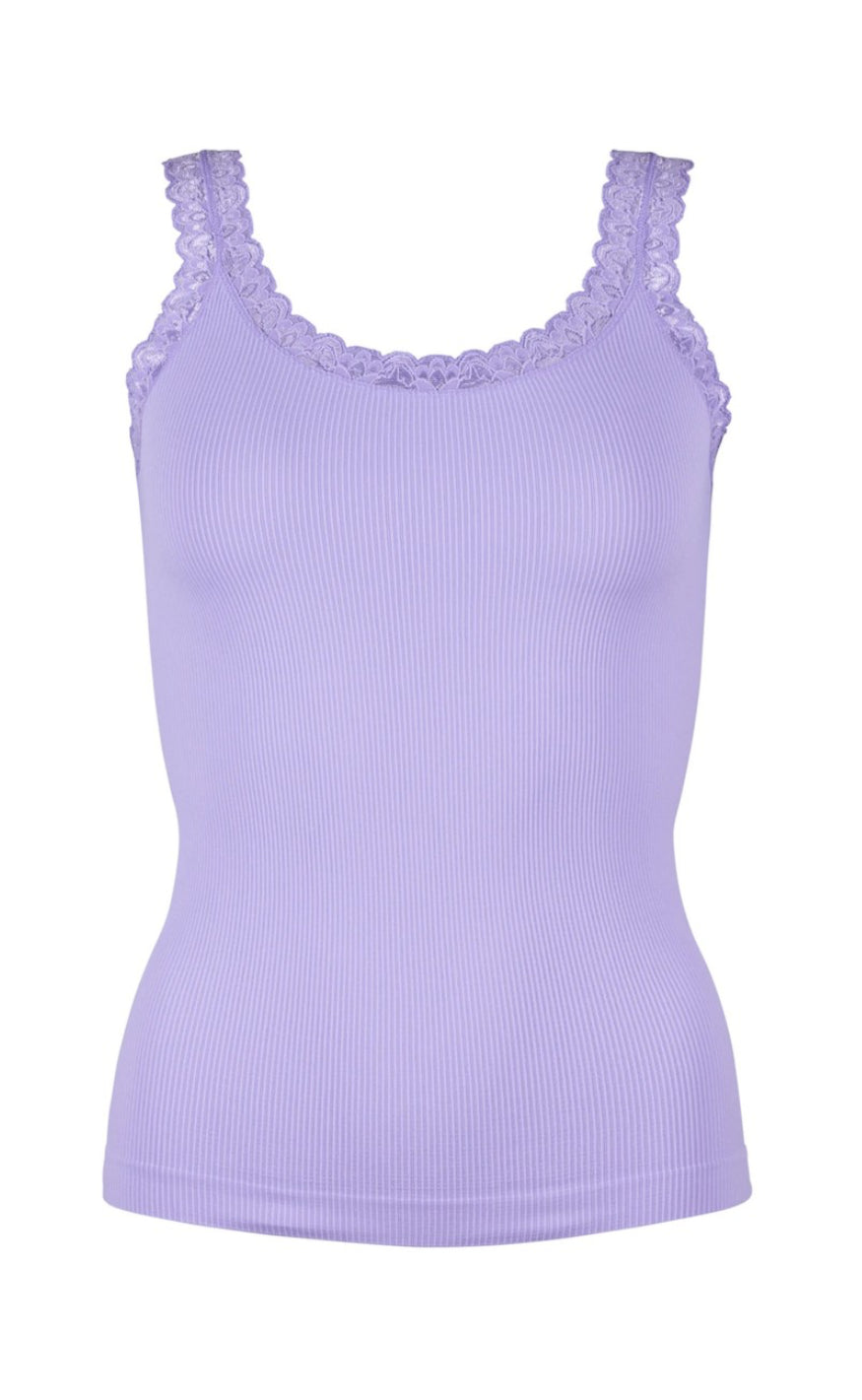 Tim & Simonsen Topp - Frida Rib - Lavanda