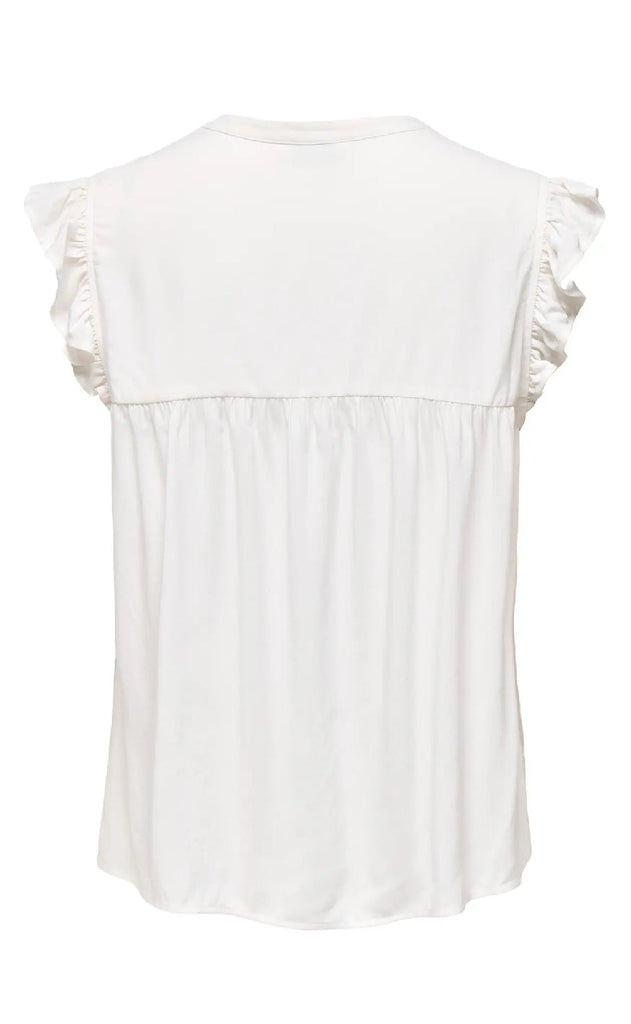 ONLY Topp - Vestine - Cloud Dancer/Blue