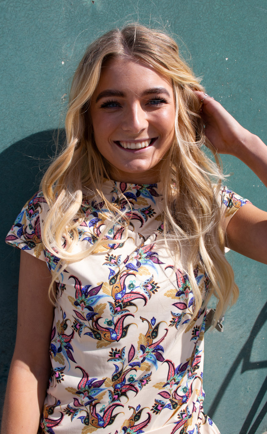 Liberte Topp - Alma - Vanilla Multicolour Paisley