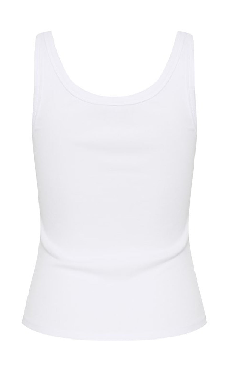 Gestuz Topp - Drew Logo 2.0 - Bright White