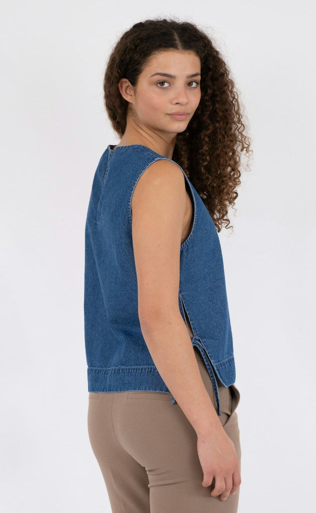 Neo Noir Topp - Svetlana Denim - Blue