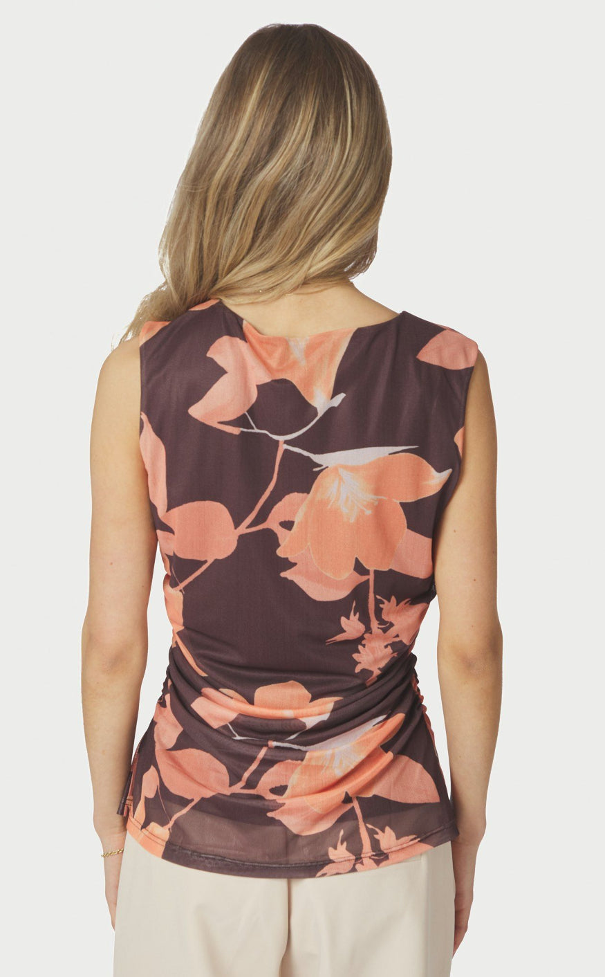 Neo Noir Topp - Liblana Flower - Brown