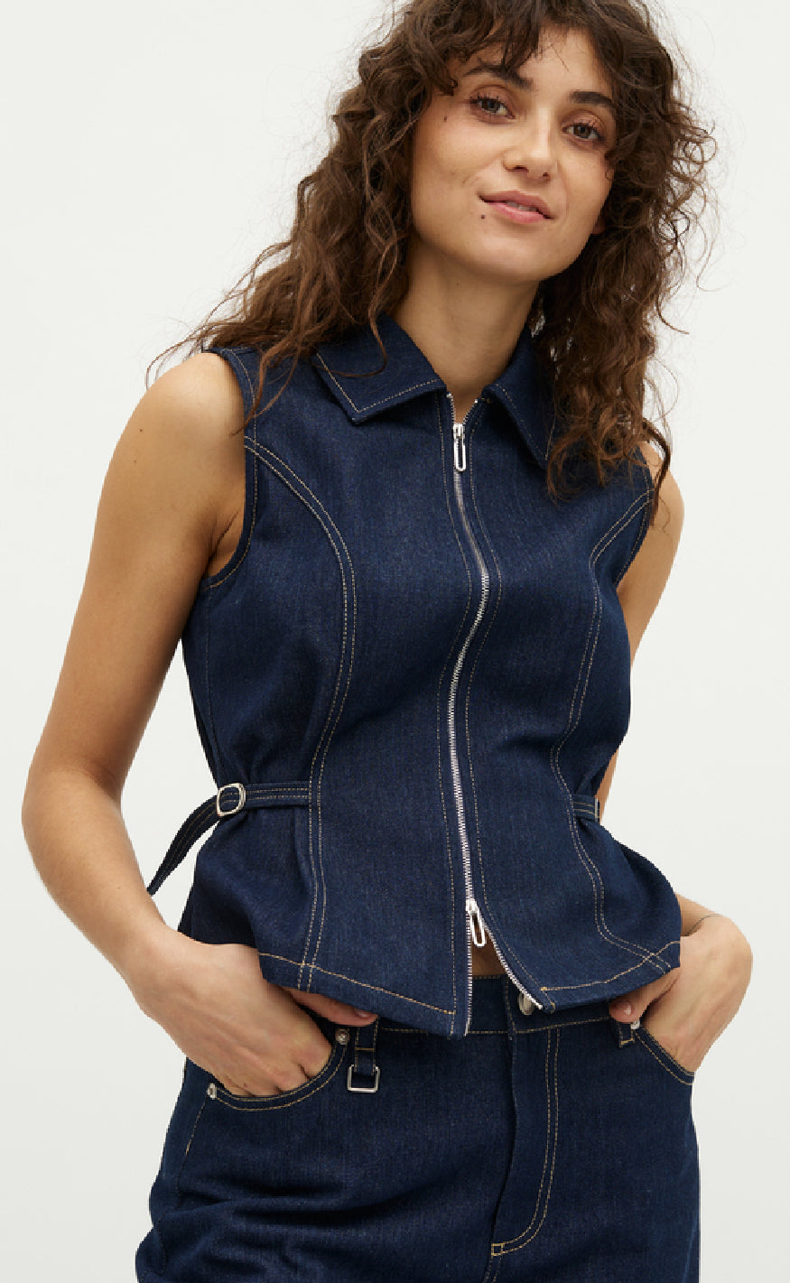 Global Funk Topp - Falucca-G - Dark Unwashed Denim