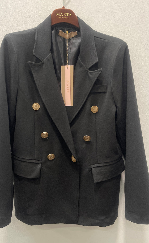 Marta Du Chateau Blazer - Toppaz - Black