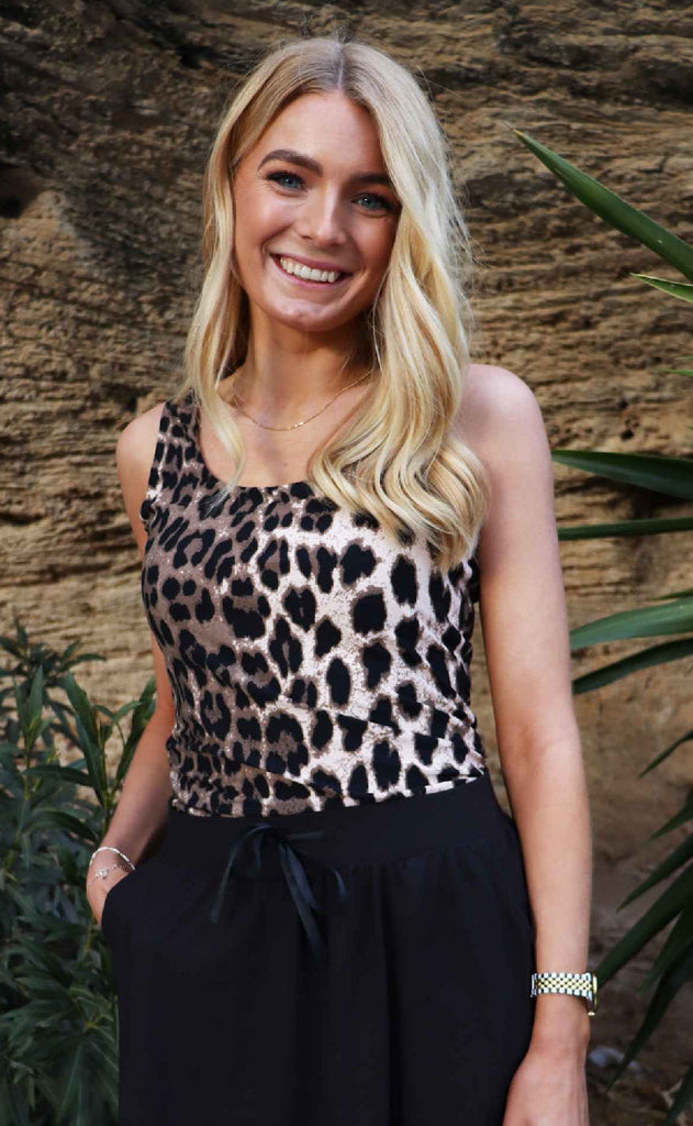 Liberte Topp - Alma Turn - Big Lux Leo/Fossil