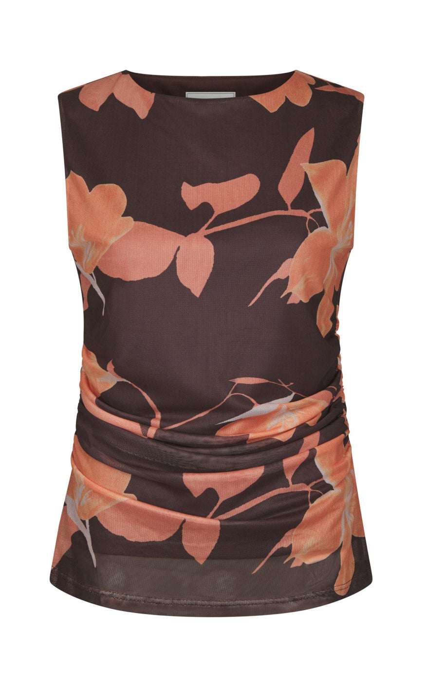 Neo Noir Topp - Liblana Flower - Brown