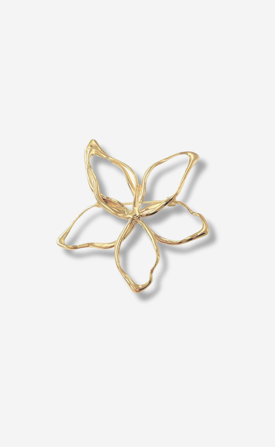 Smykkeli Copenhagen Broche - Flower - Gold Colour