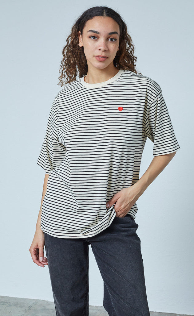 Sisters Point T-shirt - Vez - Cream/Black