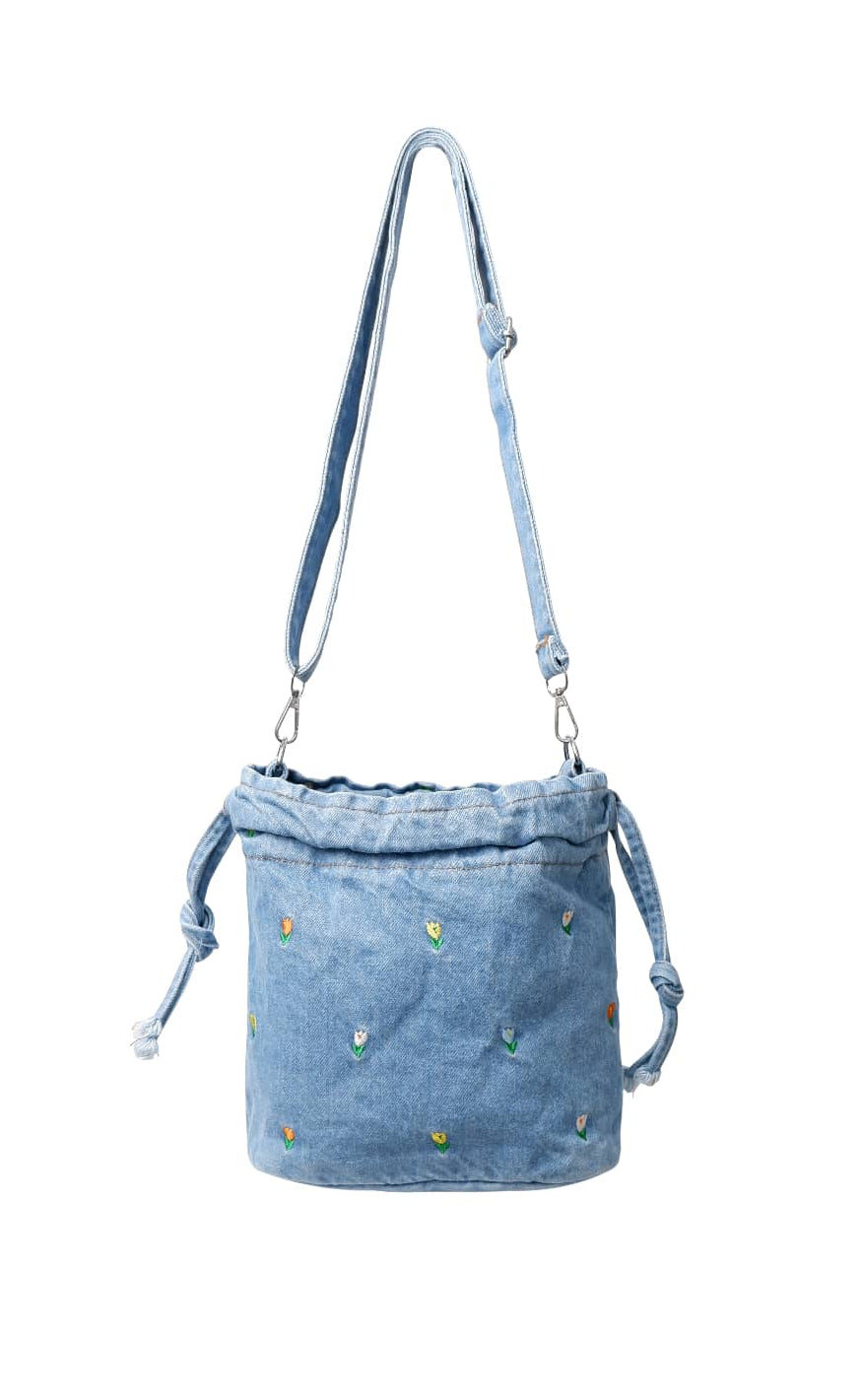 Black Colour Veske - Tulip - Lt. Denim Blue