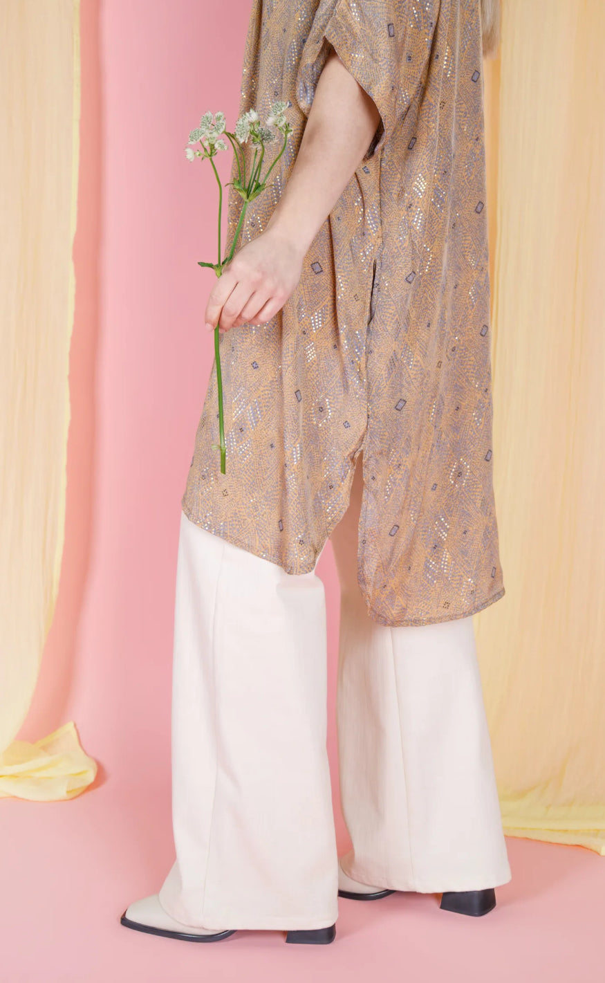 Black Colour Kjole - Luna Tunic - Argyle Sand
