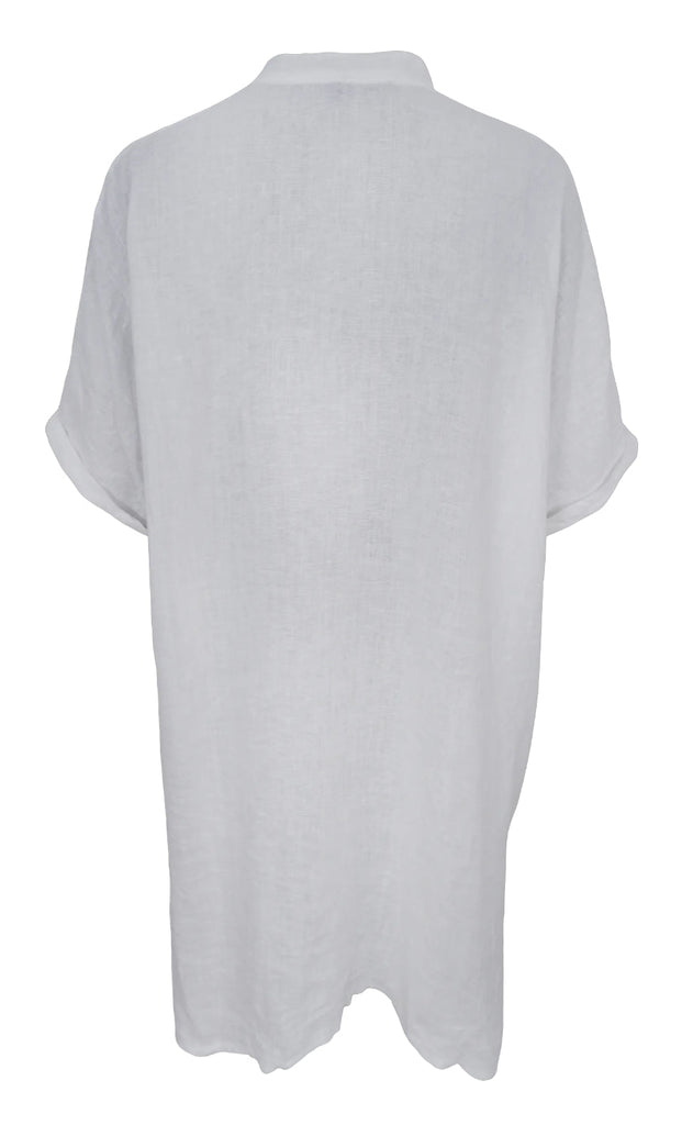 Black Colour Kjole - Melina Tunic - White