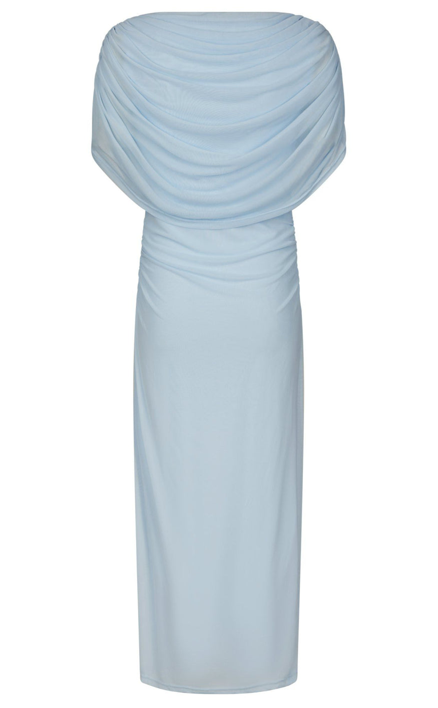 Neo Noir Kjole - Tottuna Long Drapy - Light Blue