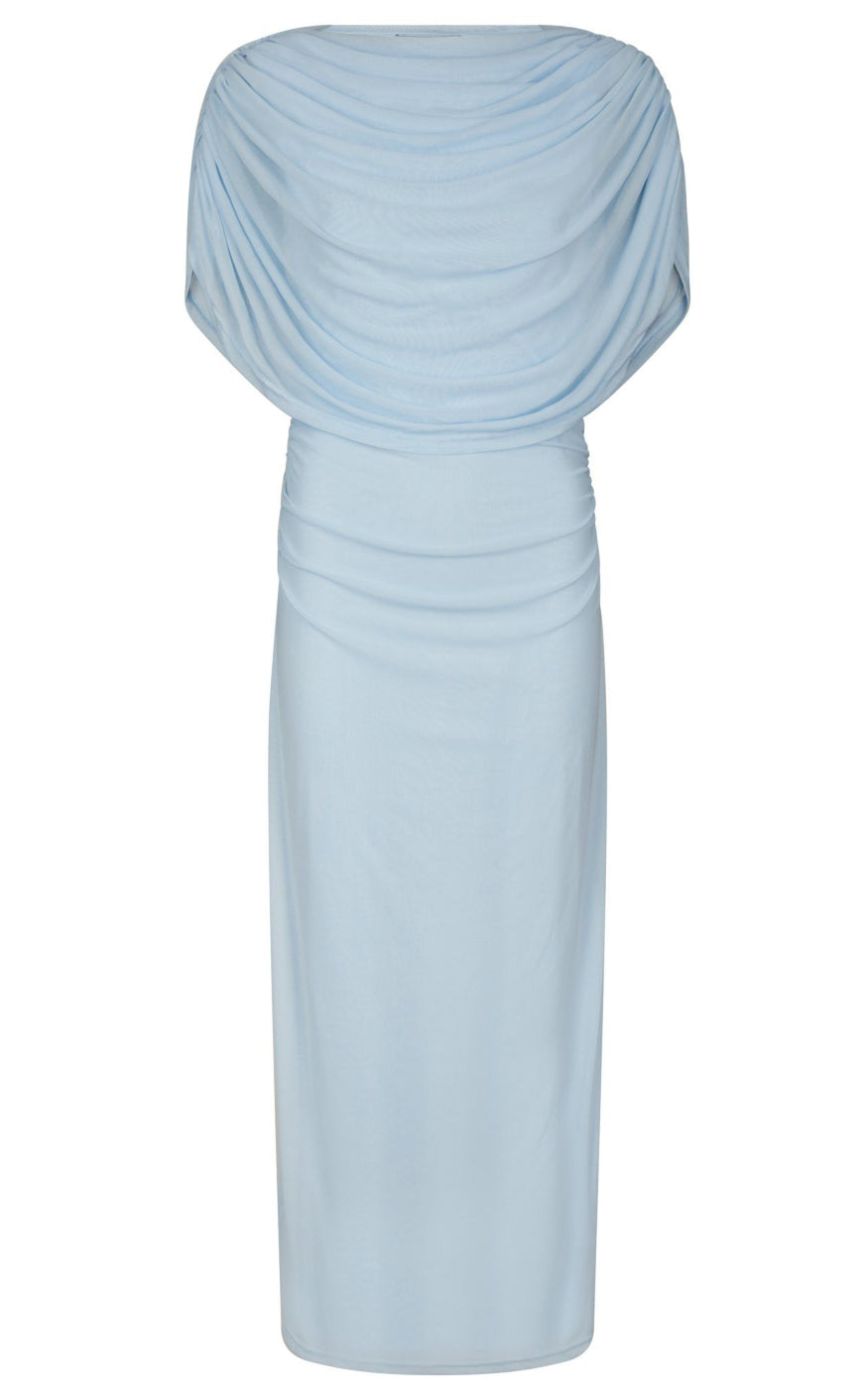 Neo Noir Kjole - Tottuna Long Drapy - Light Blue
