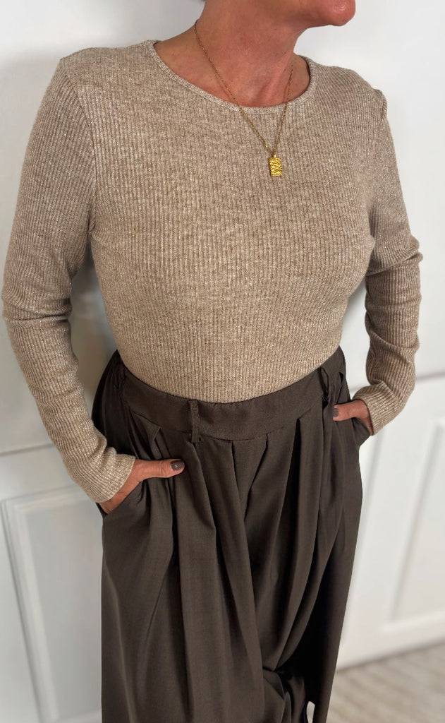 Marta Du Chateau Bluse - Lunara - Camel