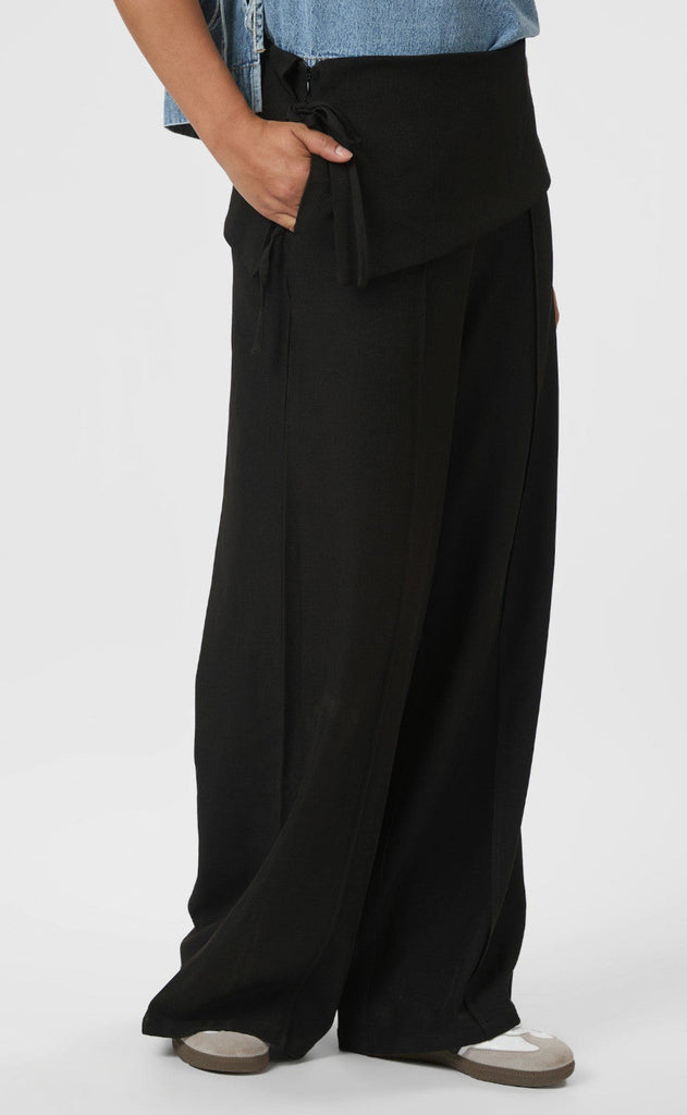 Neo Noir Bukser - Deani Fold - Black