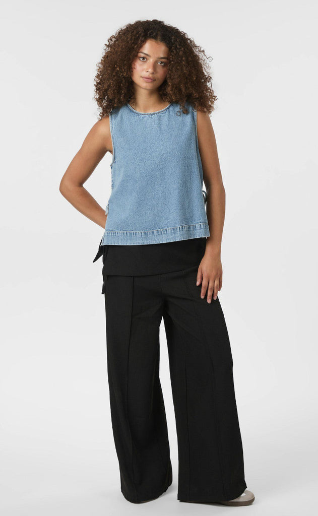 Neo Noir Bukser - Deani Fold - Black