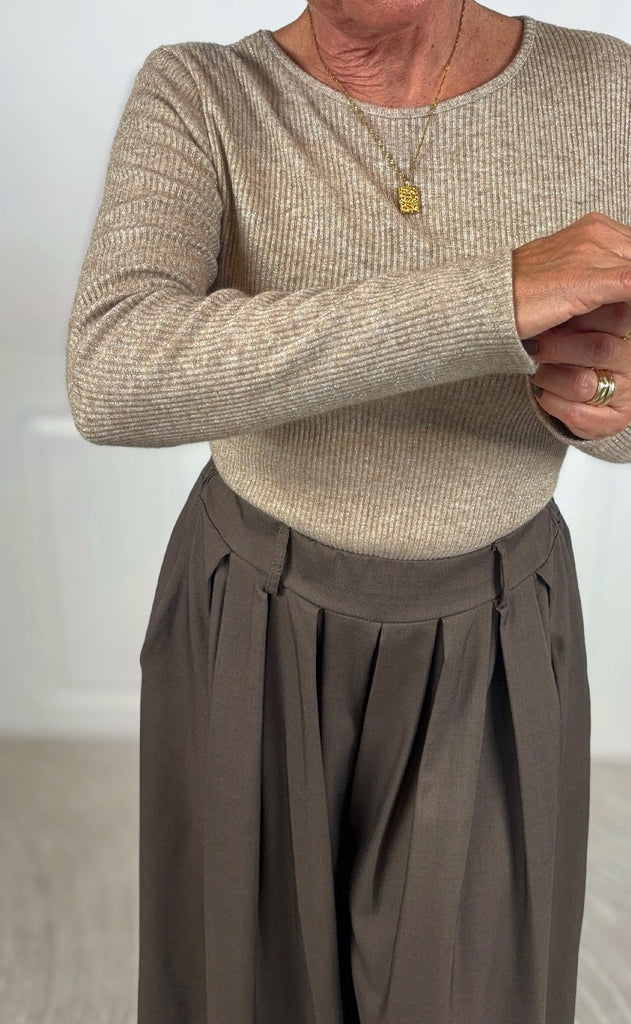 Marta Du Chateau Bluse - Lunara - Camel