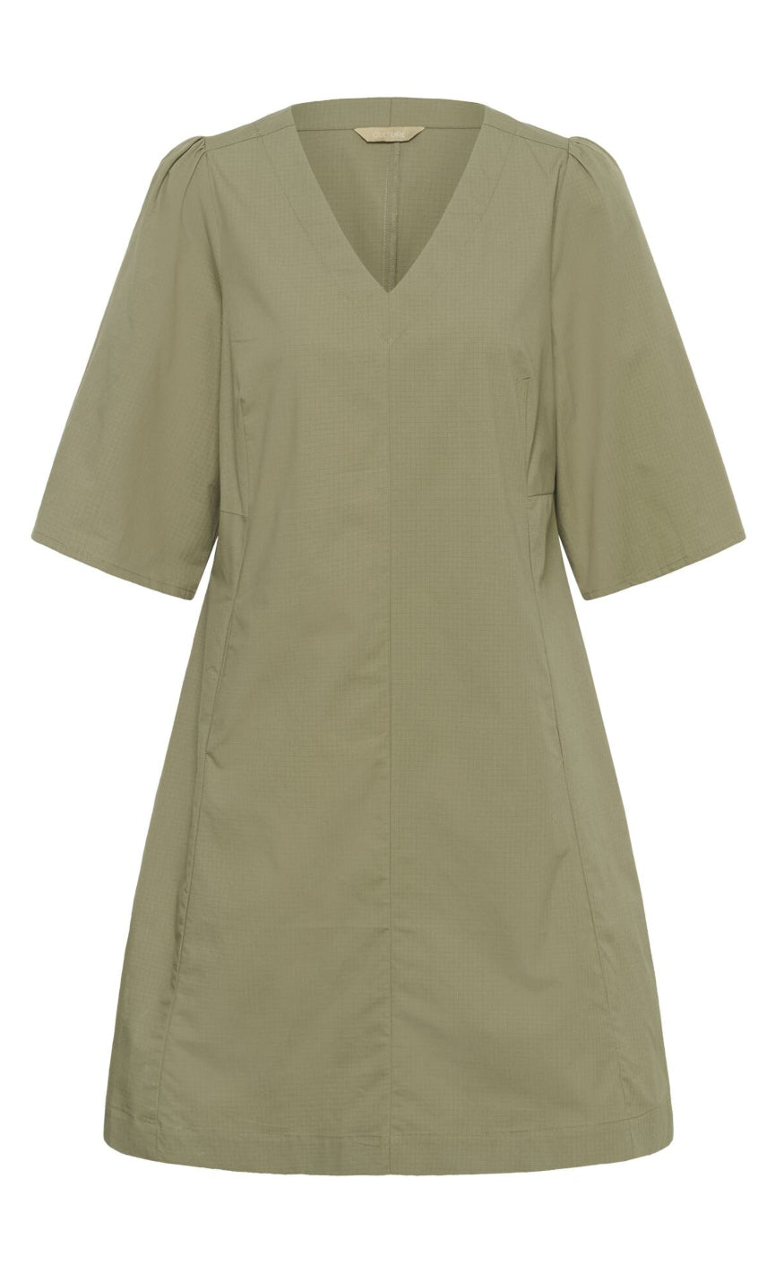Culture Kjole - Ubendine - Dusky Green
