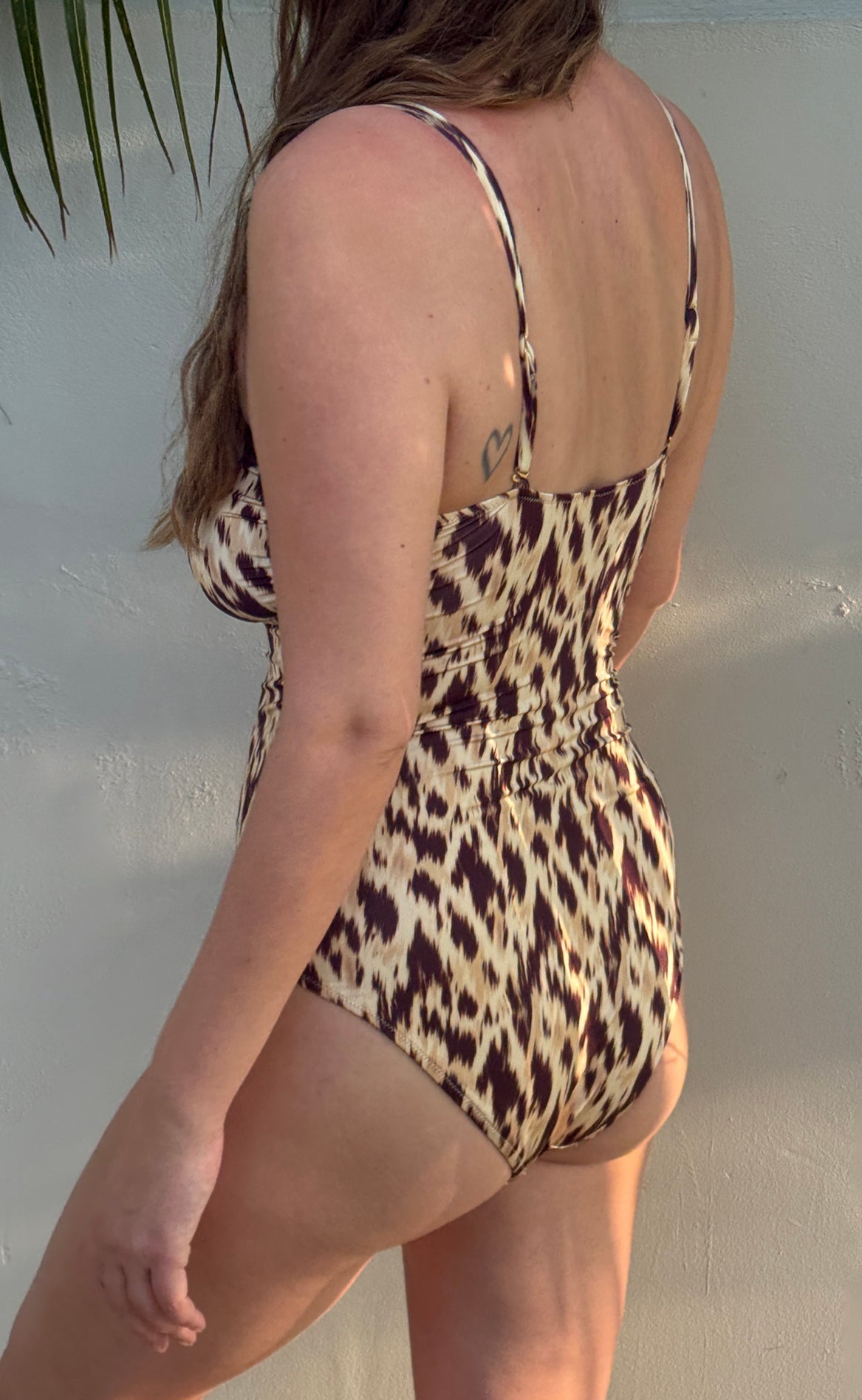 Unica Copenhagen Badedrakt - Isabelle - Beige / Brown Leo