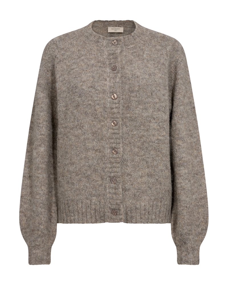 Freequent Cardigan - Louisa - Desert Taupe Melange