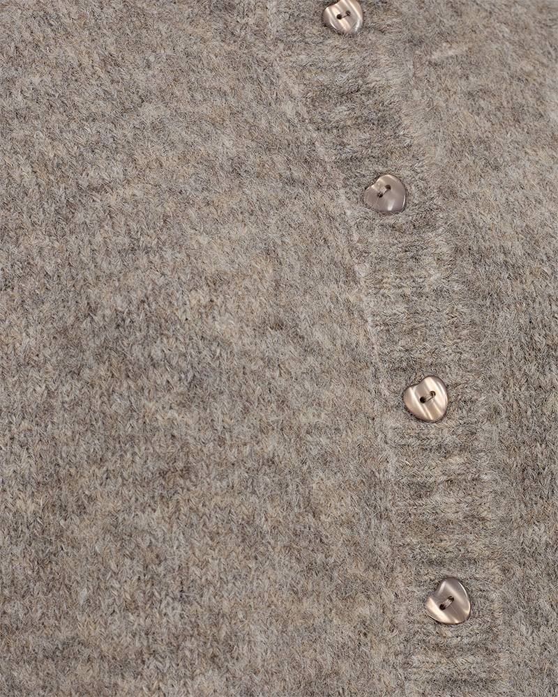 Freequent Cardigan - Louisa - Desert Taupe Melange