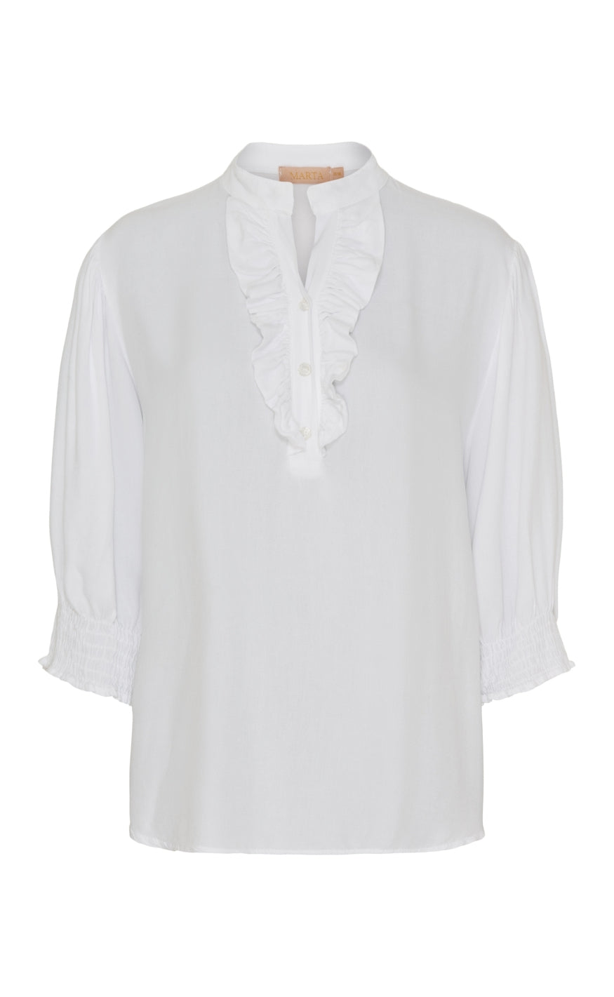 Marta Du Chateau Skjorte - 6317 Unnur - Solid White