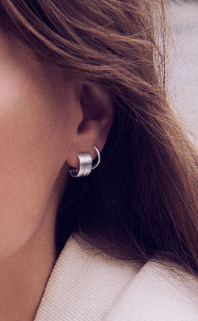 ENAMEL Copenhagen Øreringer - Classic Hoops - Silver Colour