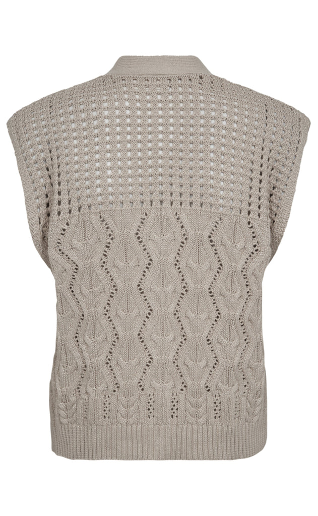 Freequent Vest - Limbo - Simply Taupe w. Gold