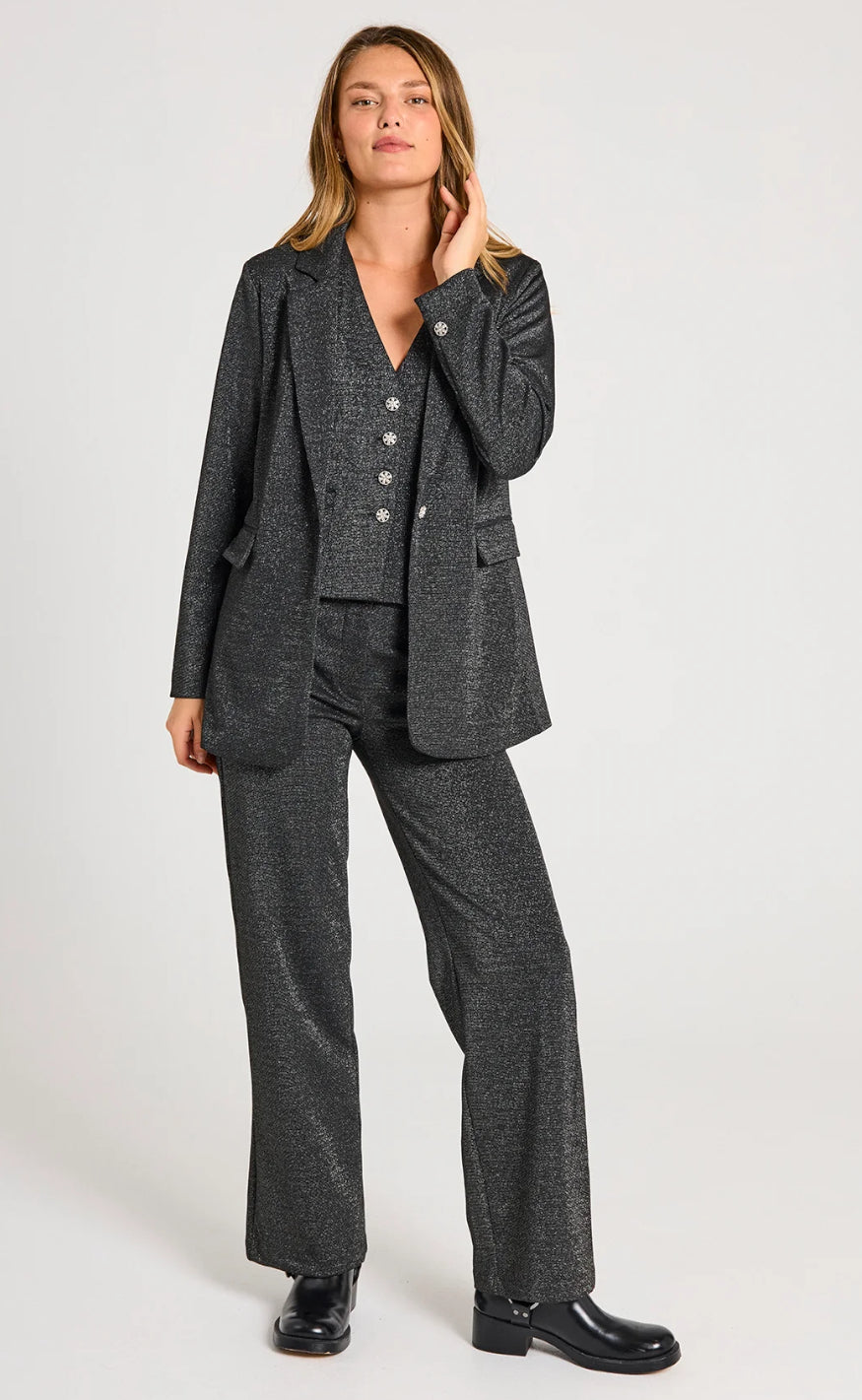 FreeQuent Vest - Nannilux - Black w. Silver