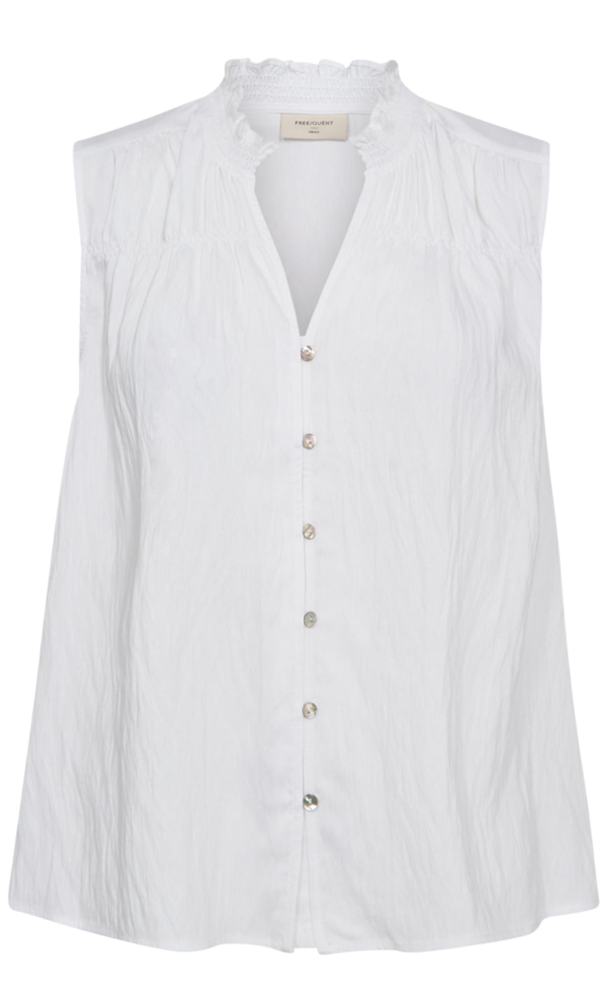 Freequent Blouse - Ally - Brilliant White