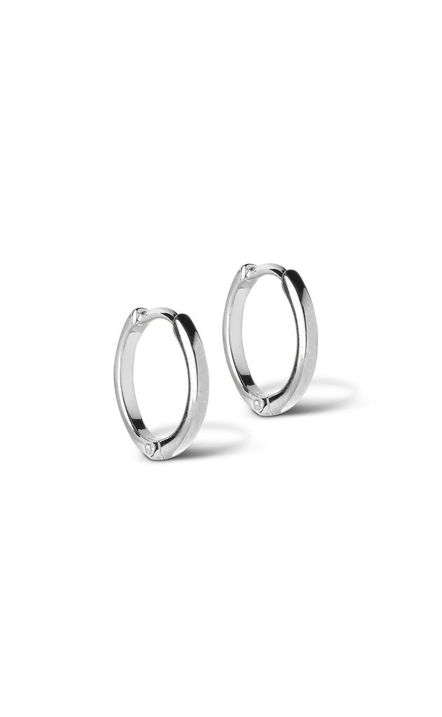 ENAMEL Copenhagen Øreringer - Classic Hoops - Silver Colour