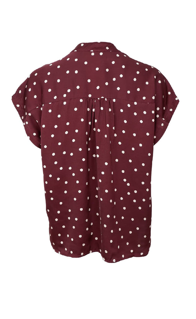 Black Colour Bluse - Valery SS - Plum