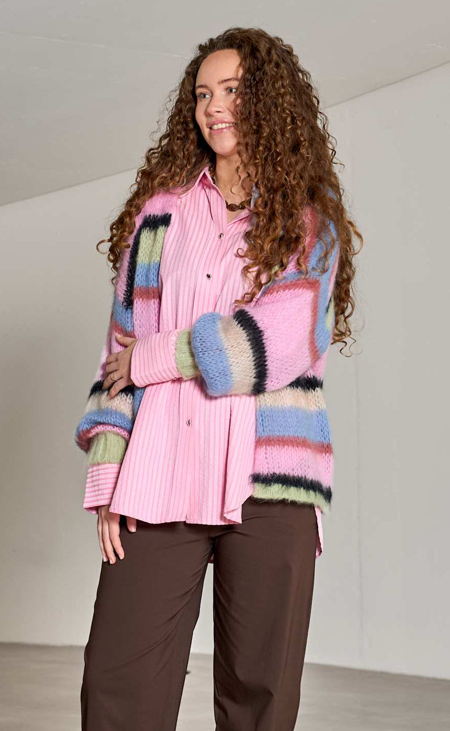 Black Colour Cardigan - Frey - Soft Candy