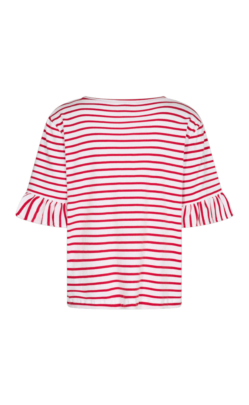 Freequent T-shirt - Marline - Brilliant White W. Lollipop