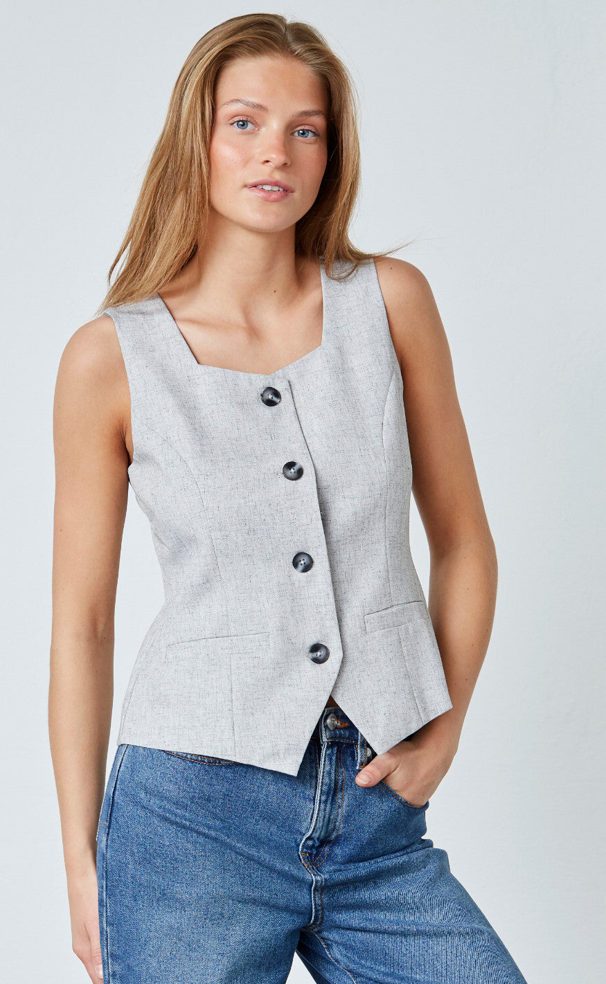 Sisters Point Vest - Gema - L.Grey Mel