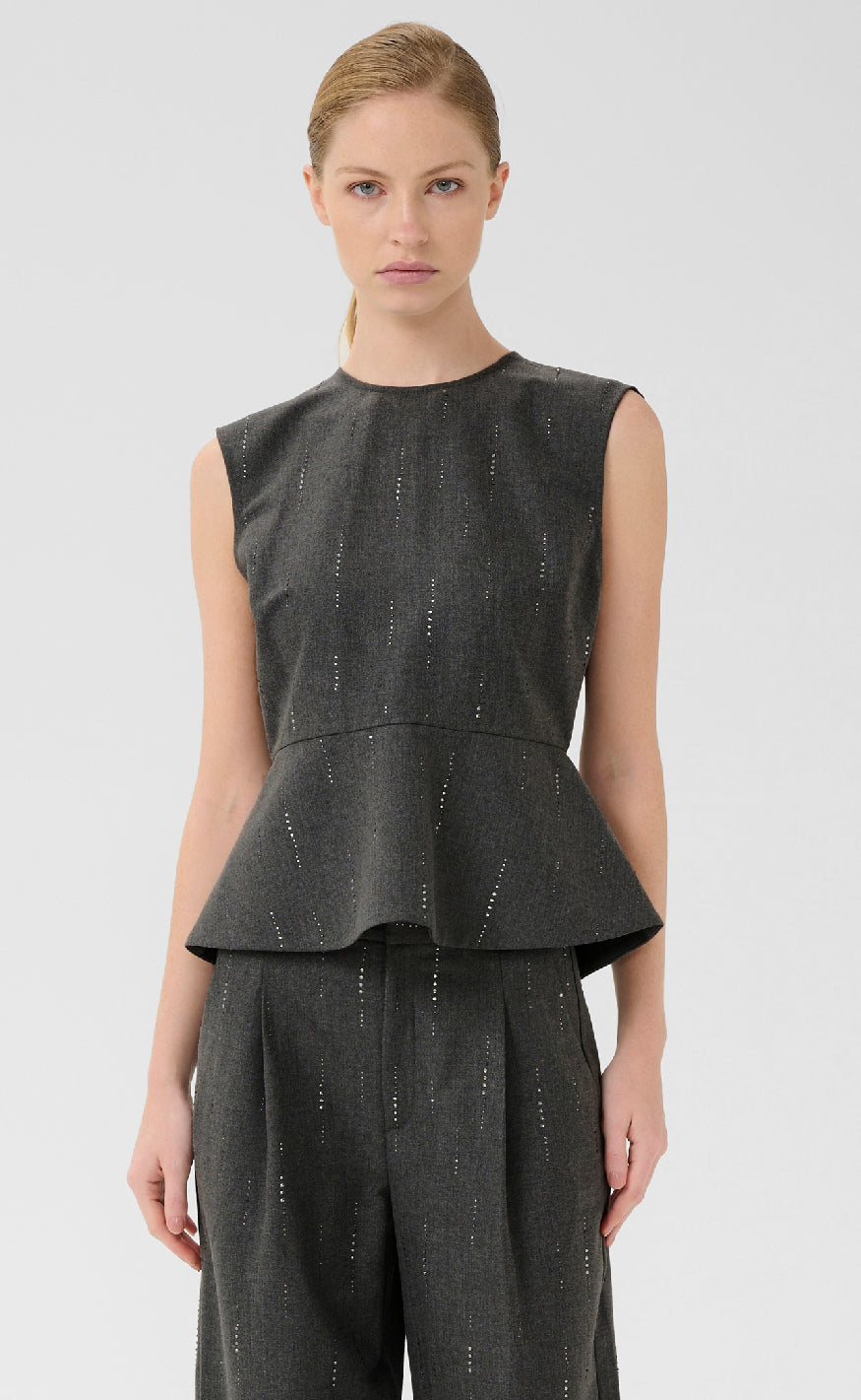 Gestuz Vest - Adira - Dark Grey Melange