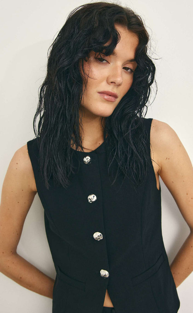 Noella Vest - Lauressa - Black
