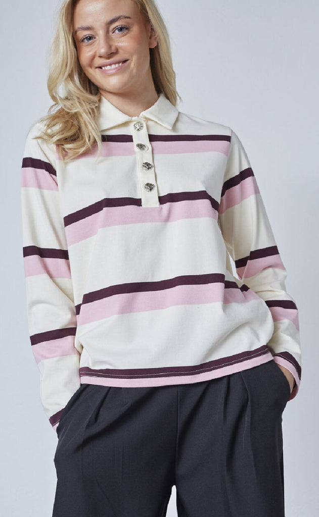 Sisters Point Bluse - Vebby-LS - Stripe