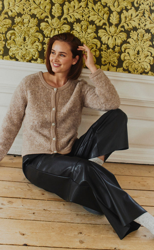 Freequent Cardigan - Grschrista - Simply Taupe Mel.