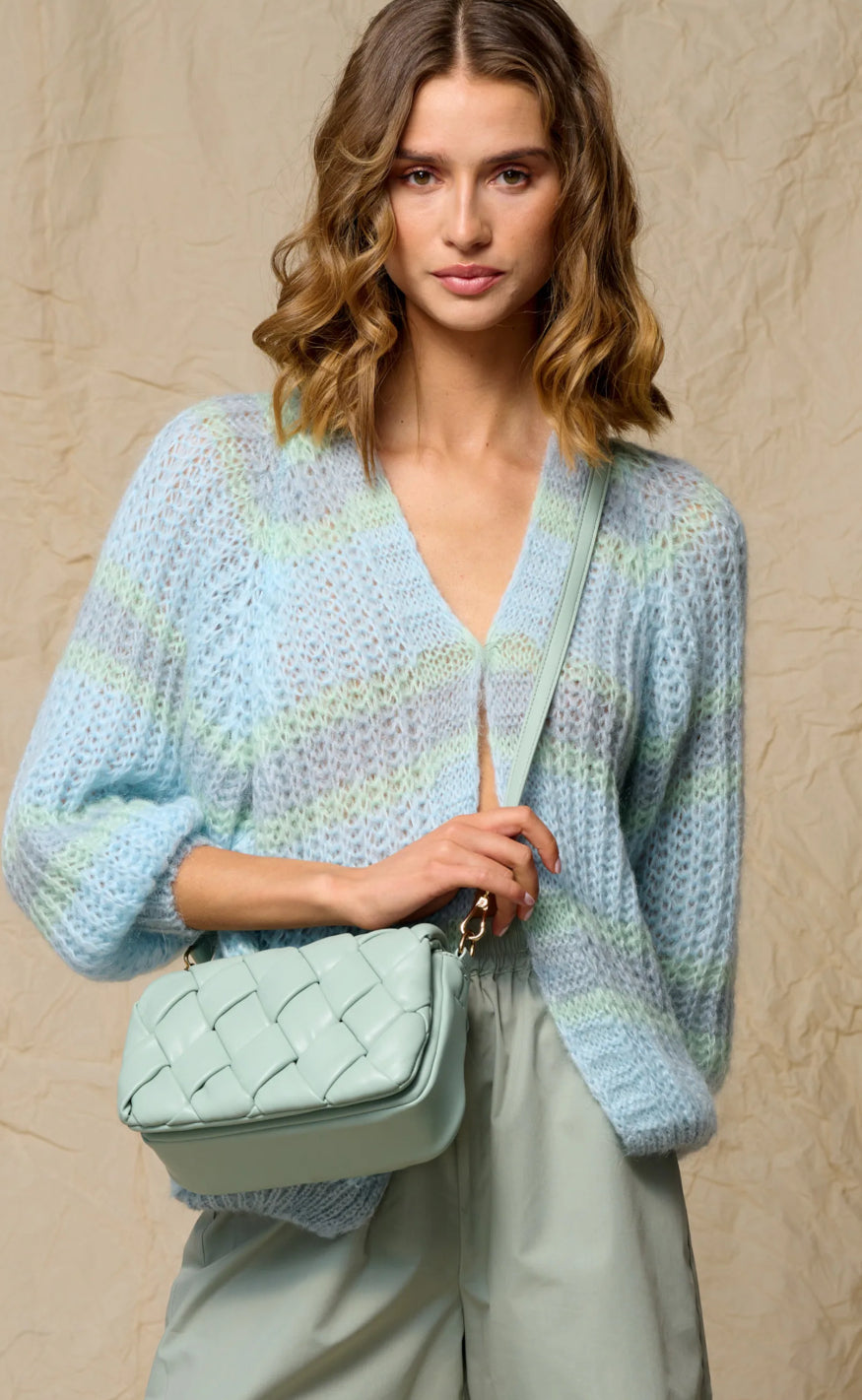 Noella Cardigan - Vera - Light Blue / Blue / Mint Mix