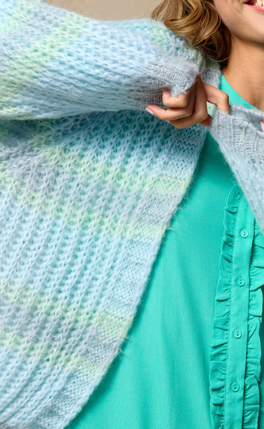 Noella Cardigan - Vera - Light Blue / Blue / Mint Mix