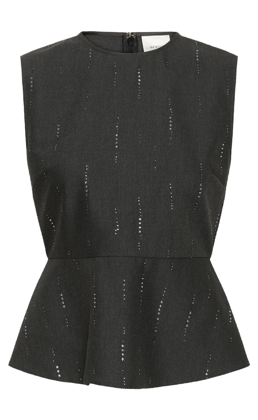 Gestuz Vest - Adira - Dark Grey Melange