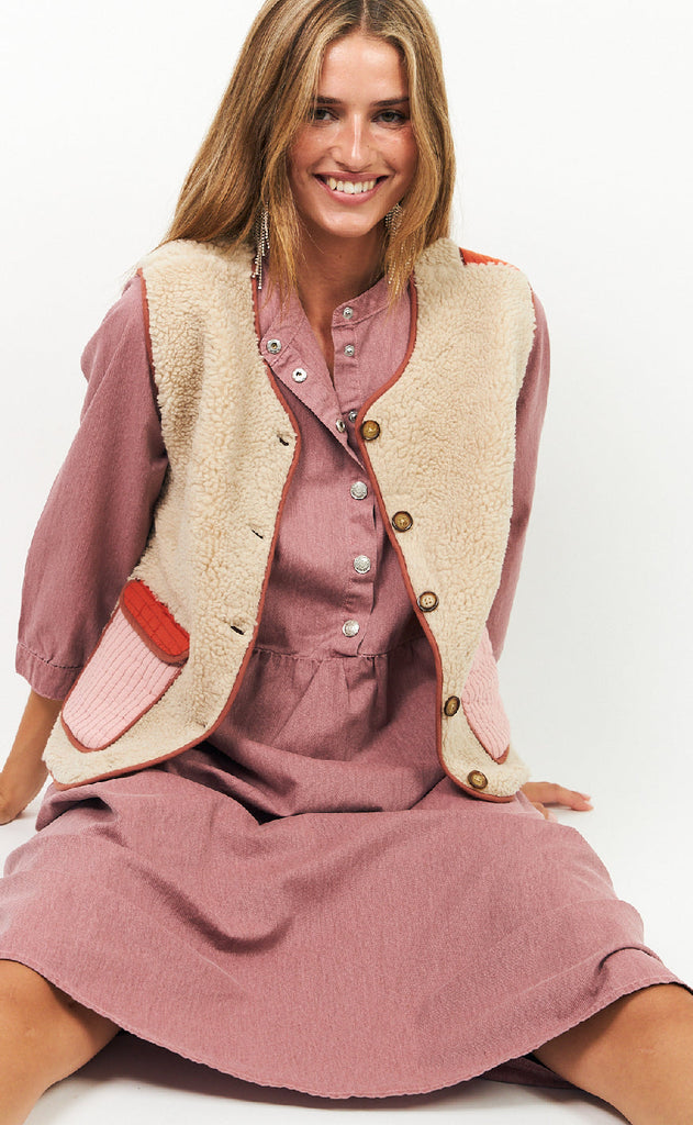 Lollys Laundry Vest - Jace - Sand