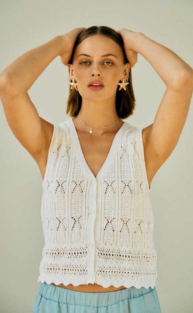 Freequent Vest - Fraya - Brilliant White