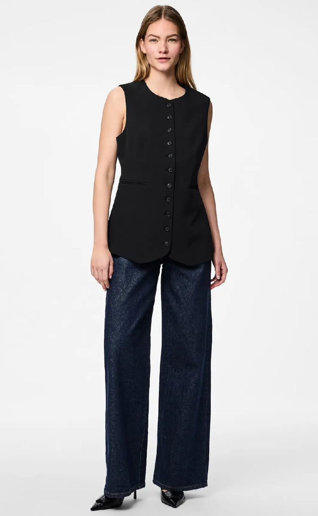 Pieces Vest - Tempre - Black