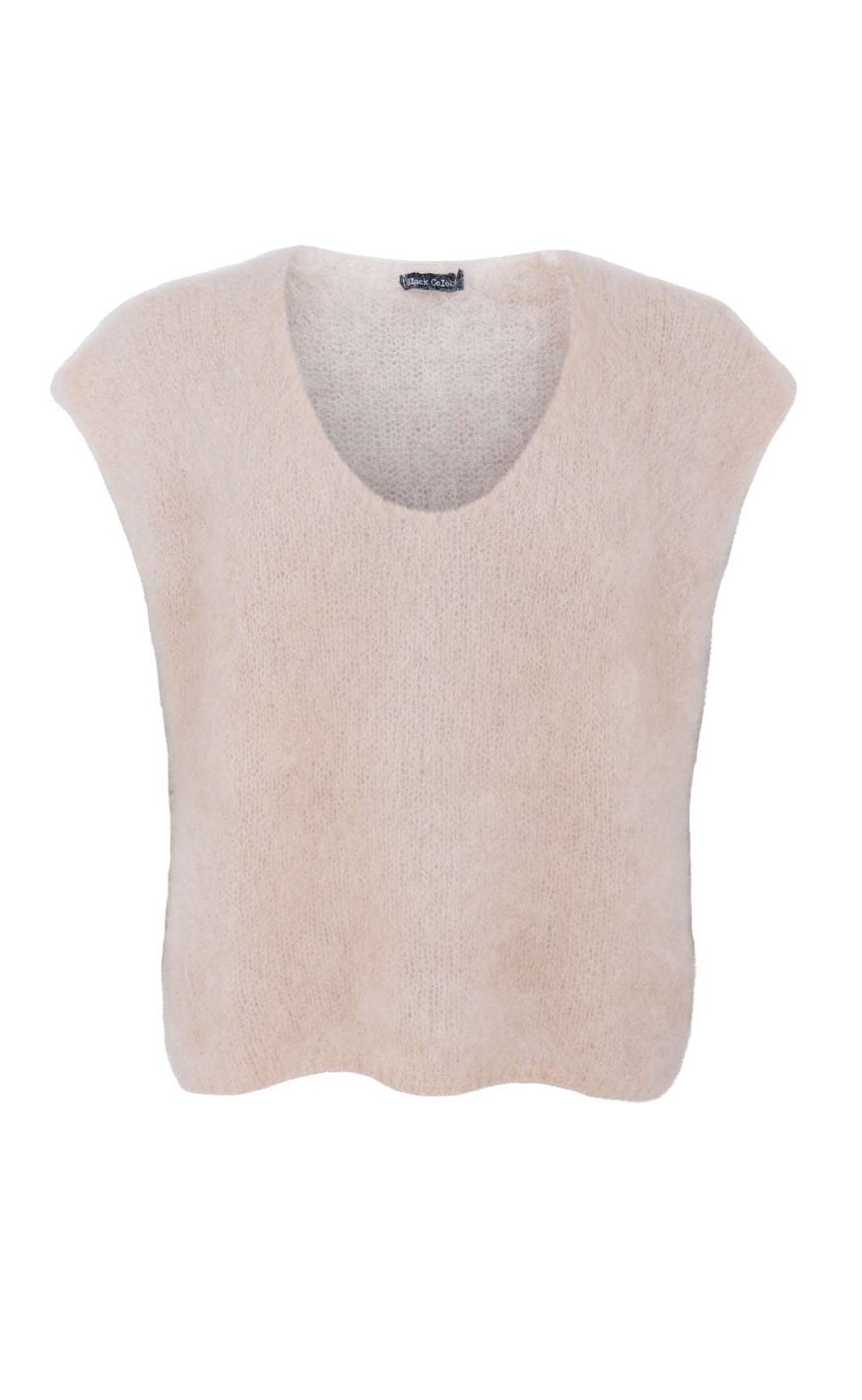 Black Colour Vest - Joerk - Latte