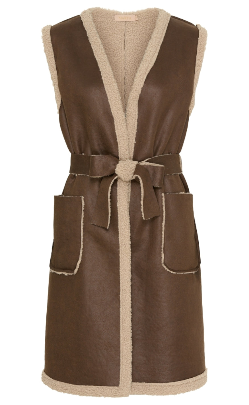 Marta Du Chateau Vest - 38014 Adeline - Tabacco