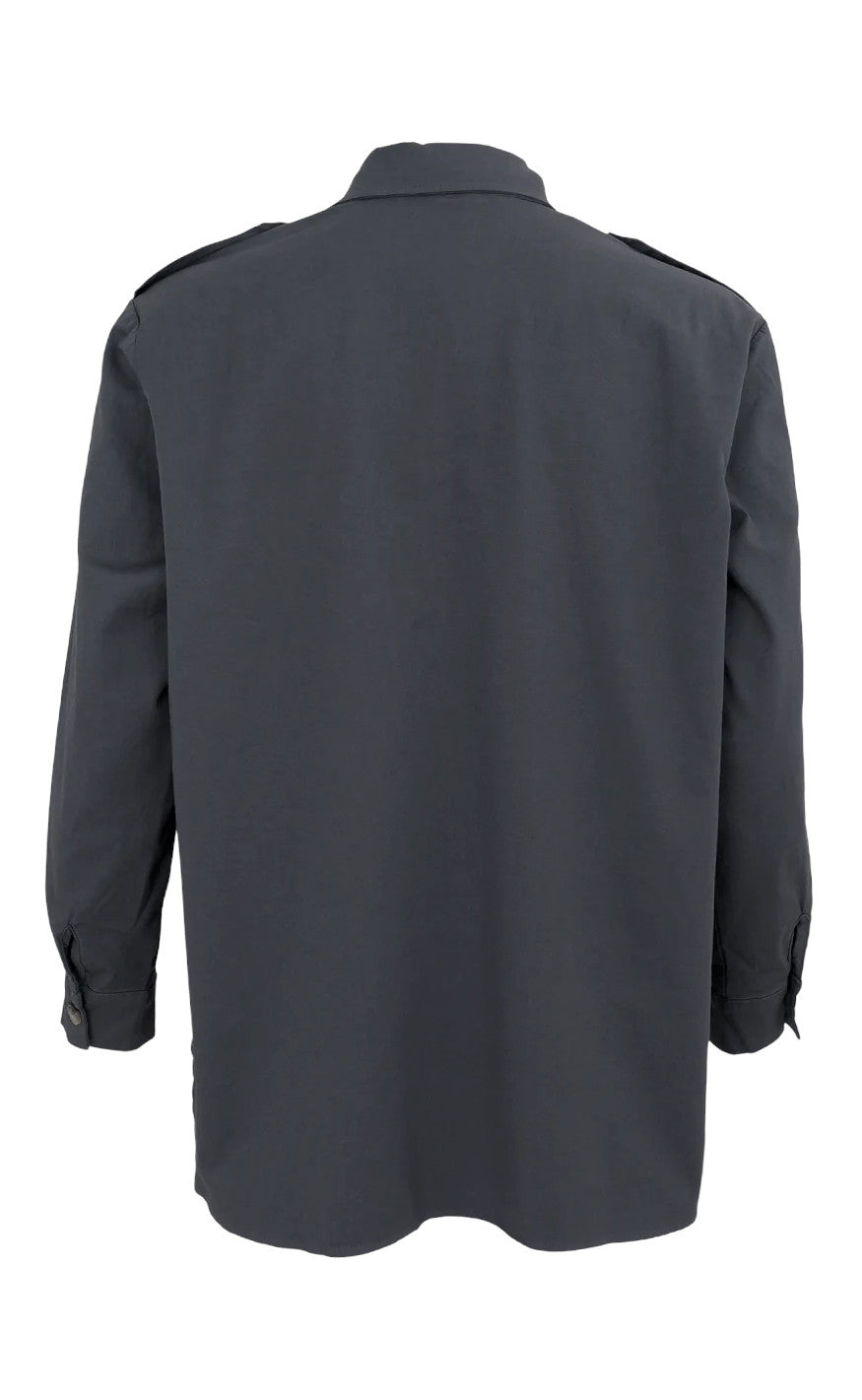 Black Colour Jakke - Canvas Oversize - Dark Grey