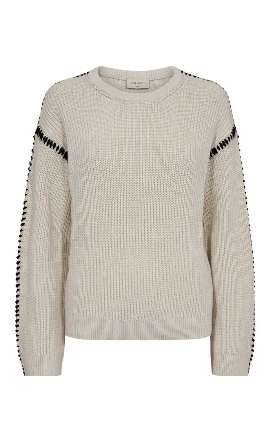 Freequent Pullover - Ipen - Moonbeam W. Black